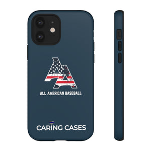 Our Heroes Police - ALL AMERICAN BASEBALL - iCare Tough Phone Case