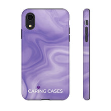 Load image into Gallery viewer, Alzheimer&#39;s - Purple Swirl iCare Tough Phone Case
