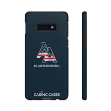 Load image into Gallery viewer, Veterans - ALL AMERICAN BASEBALL - Blue iCare Tough Phone Case
