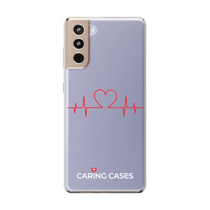 Nurses Heartbeat-Clear iCare Phone Case