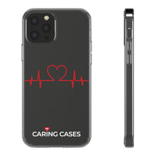Load image into Gallery viewer, Nurses Heartbeat-Clear iCare Phone Case
