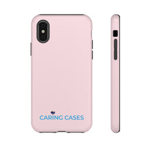 Load image into Gallery viewer, Our Heroes Police - Pink w/blue iCare Tough Phone Case
