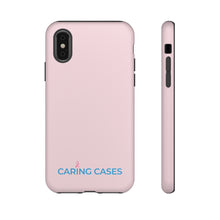 Load image into Gallery viewer, Breast Cancer Pink w/blue - iCare Tough Phone Case
