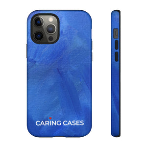 Diabetes - Blue Paint Brush iCare Phone Case