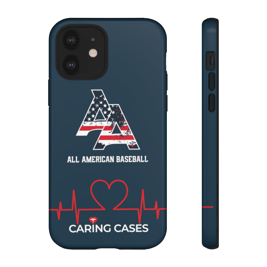 Our Heroes Nurses - ALL AMERICAN BASEBALL - iCare Tough Phone Case