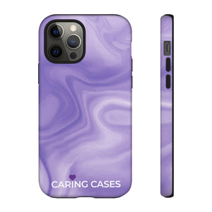 Alzheimer's - Purple Swirl iCare Tough Phone Case