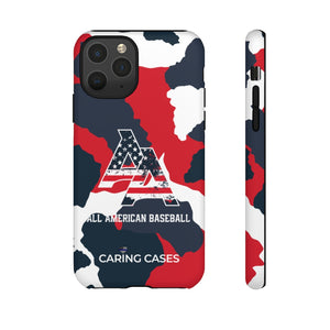Our Heroes Police - ALL AMERICAN BASEBALL - Camo iCare Tough Phone Case