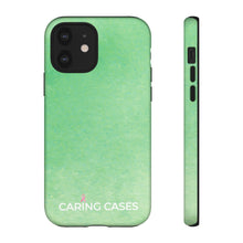 Load image into Gallery viewer, Breast Cancer - Mint iCare Tough Phone Case
