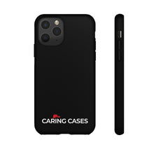 Load image into Gallery viewer, Our Heroes - Fire Fighters Black iCare Tough Phone Case
