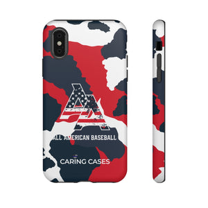 Our Heroes Police - ALL AMERICAN BASEBALL - Camo iCare Tough Phone Case
