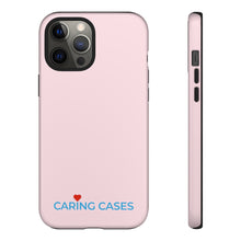 Load image into Gallery viewer, Healthy Hearts - Pink w/Blue iCare Tough Phone Case
