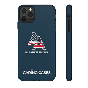 Our Heroes Police - ALL AMERICAN BASEBALL - iCare Tough Phone Case