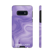 Load image into Gallery viewer, Alzheimer&#39;s - Purple Swirl iCare Tough Phone Case
