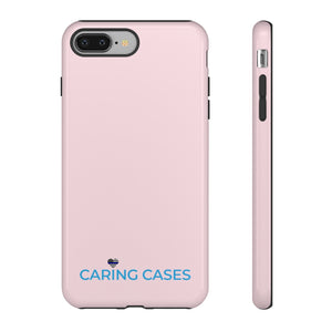 Our Heroes Police - Pink w/blue iCare Tough Phone Case