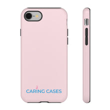 Load image into Gallery viewer, Breast Cancer Pink w/blue - iCare Tough Phone Case

