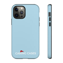 Load image into Gallery viewer, Our Heroes Fire Fighters - Soft Blue iCare Tough Phone Case
