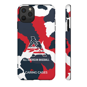 Our Heroes - Fire Fighters ALL AMERICAN BASEBALL Camo - iCare Tough Phone Case