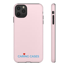 Load image into Gallery viewer, Healthy Hearts - Pink w/Blue iCare Tough Phone Case
