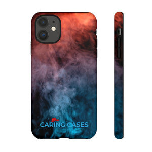 Our Heroes - Fire Fighters Red/Blue Smoke iCare Tough Phone Case