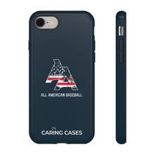 Load image into Gallery viewer, Veterans - ALL AMERICAN BASEBALL - Blue iCare Tough Phone Case
