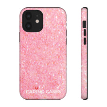 Load image into Gallery viewer, Our Heroes Nurses - Pink Sparkle iCare Tough Phone Case
