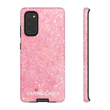 Load image into Gallery viewer, Our Heroes Nurses - Pink Sparkle iCare Tough Phone Case
