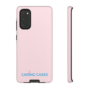 Breast Cancer Pink w/blue - iCare Tough Phone Case